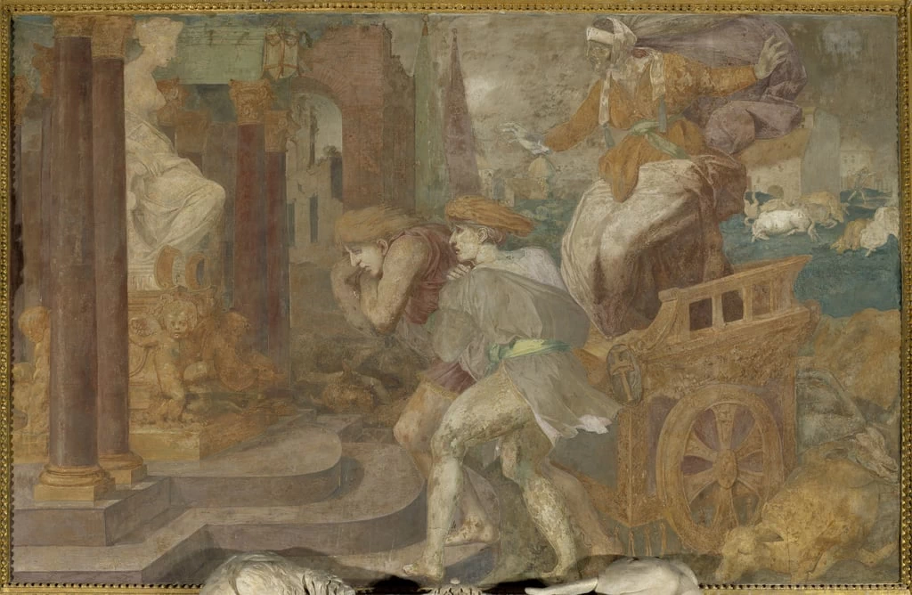 Cleobis e Biton, Galleria di Francesco I - Chateau De Fontainebleau